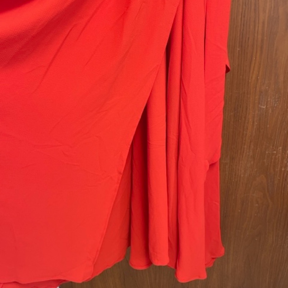 NWT MEGHAN LA Jasmine Maxi Wrap Dress Red READ - Picture 10 of 13
